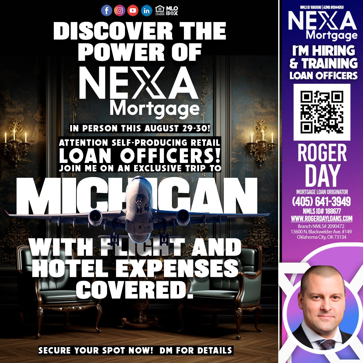 MICHIGAN TRIP - Roger Day -Mortgage Loan Originator